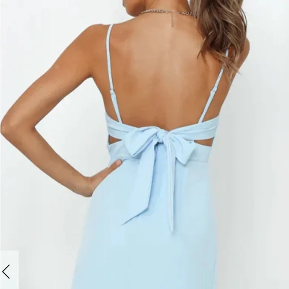 Hello Molly Blue Mini Dress - Picture 2 of 6